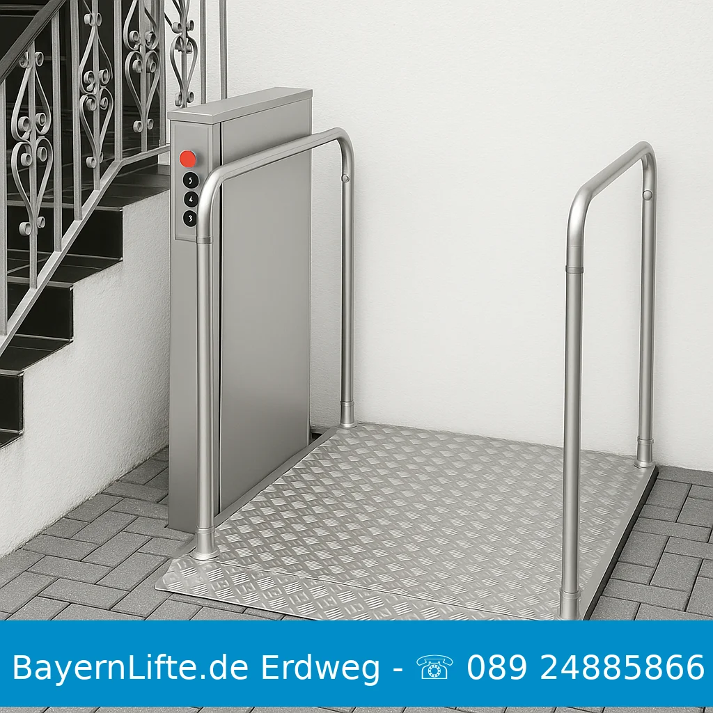 Treppenlift robusto-plateau Erdweg