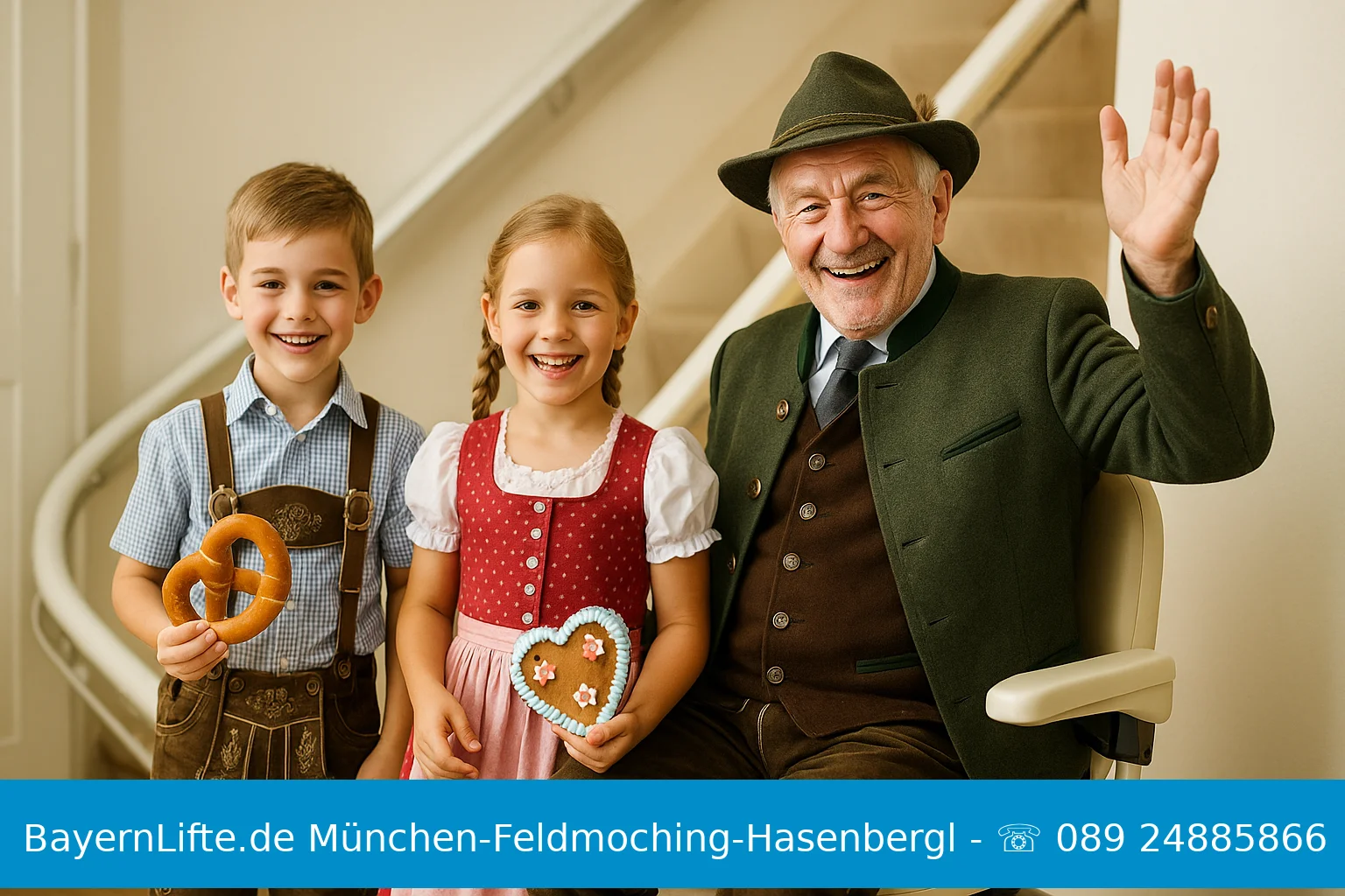 Treppenlift München-Feldmoching-Hasenbergl