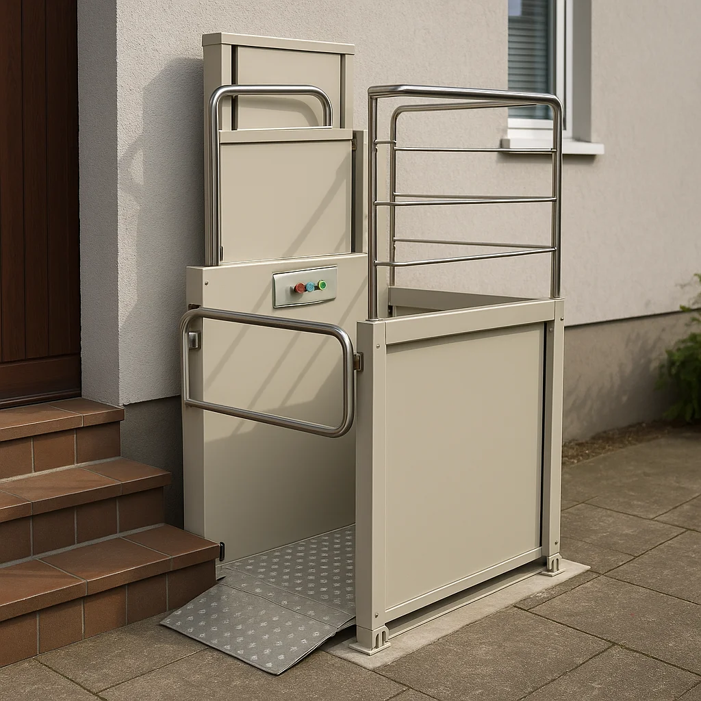 Gebrauchter Hublift – kleine Höhendifferenzen am Eingang