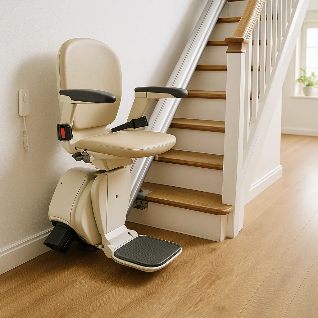 Gebrauchter Sitzlift für Innentreppen – aufbereitete Fahreinheit