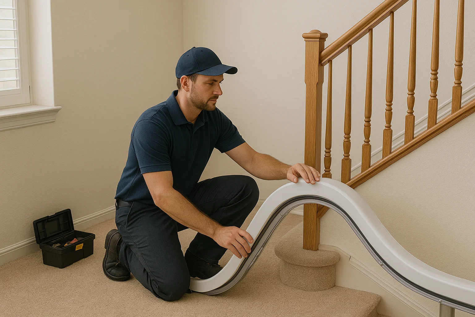 Kurviger Verlauf – Maßschiene nach 3D-Aufmaß